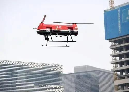 鄭州消防演練無人機滅火 助力破解滅火救援“最后一公里”難題